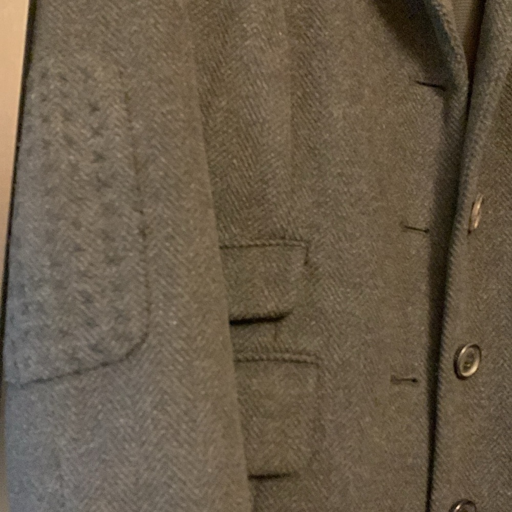 Pink Tartan black pea coat - Picture 3 of 7